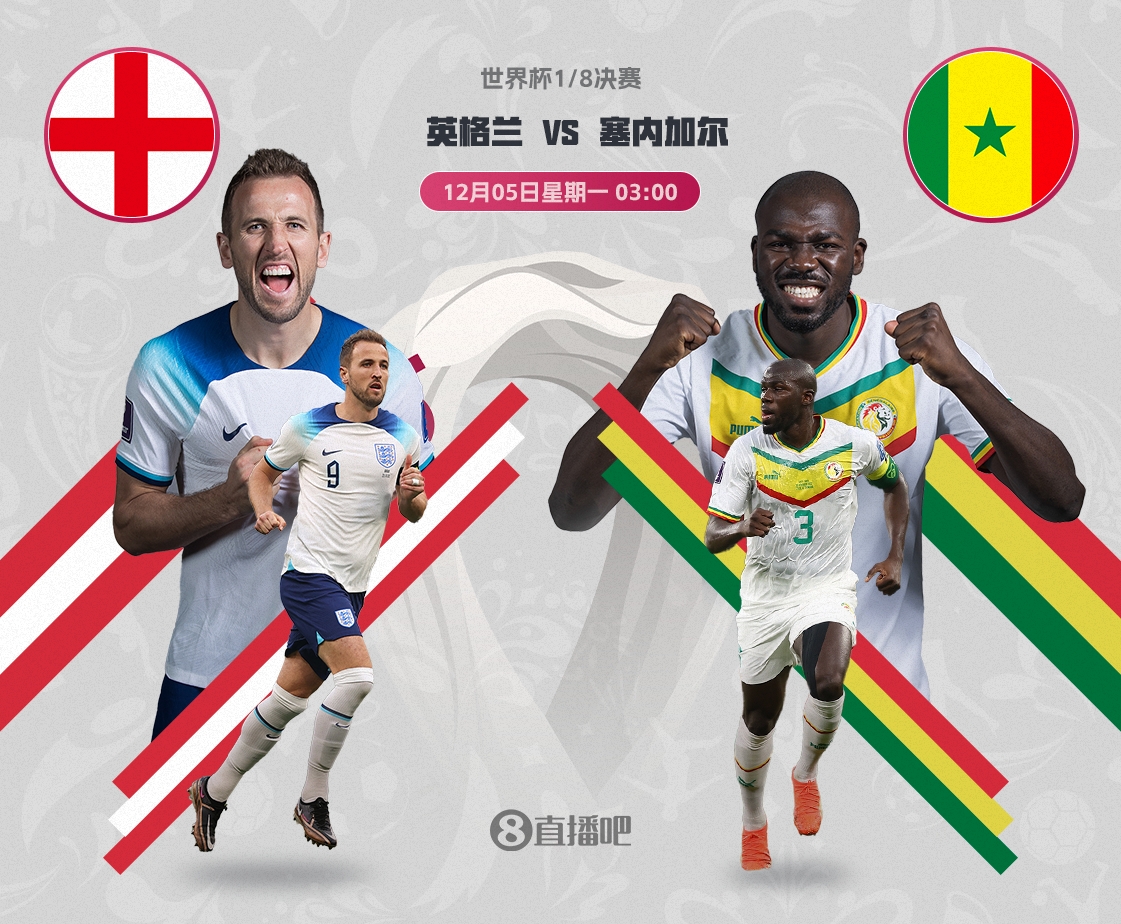 【海报】世界杯1/8决赛对阵：英格兰vs塞内加尔荷兰vs美国